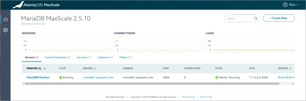 Oracle to MariaDB: MariaDB MaxScale GUI | Hevo Data